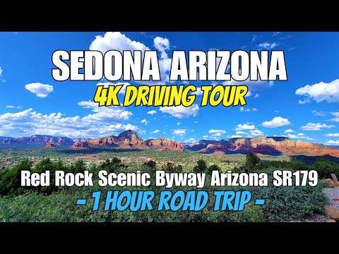 Sedona 4K Road Trip Drive Tour - Amazing Red Rock Scenic Byway Arizona SR179 #sedona #sedonaarizona