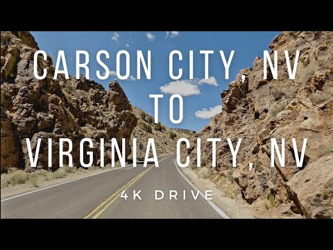 [4K] Drive - Carson City, NV to Virginia City, NV