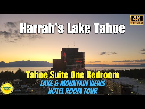 Harrah's Lake Tahoe - Tahoe Suite One Bedroom - Hotel Room Tour 4K - Stateline, NV #laketahoe #tahoe