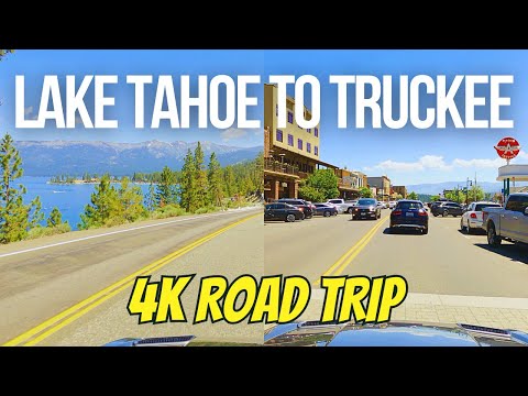 [4K] South Lake Tahoe, CA to Truckee, CA Road Trip Driving Tour - Beautiful Scenic Drive #laketahoe