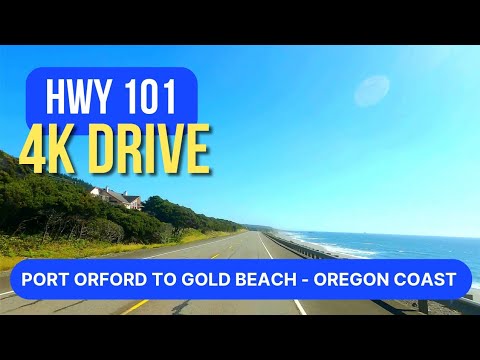 [4K] Part 4 - Hwy 101 Oregon Coast Road Trip Drive - Port Orford, OR to Gold Beach, OR #oregon