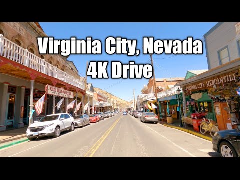 Virginia City, Nevada [4K] Drive