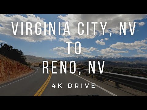 [4K] Drive - Virginia City, NV to Reno, NV