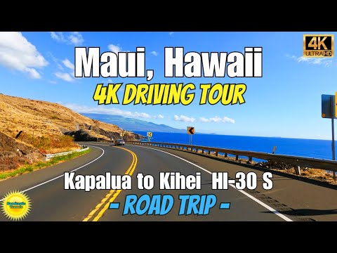 Maui Hawaii Scenic Road Trip Drive: Kapalua to Kihei 2023 [4K] HI-30 S Explore Maui&#039;s West Coast