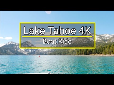 Lake Tahoe [4K] Boat Ride | Virtual Boating Tour | Happy Relaxation Video