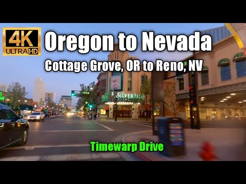 Timewarp Oregon to Nevada Drive Timelapse - Cottage Grove, OR to Reno, NV Driving Tour