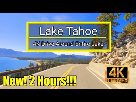 2hr Lake Tahoe Scenic Drive North from Stateline, NV Around Entire Lake 4K Driving Tour- #laketahoe