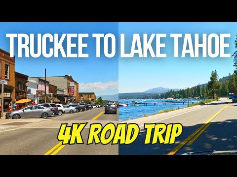 [4K] Truckee, CA to South Lake Tahoe, CA Road Trip Driving Tour - Beautiful Scenic Drive #laketahoe