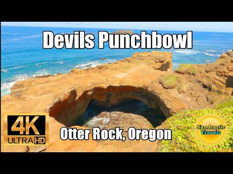 Devils Punchbowl: Collapsed Ocean Cave Walking Tour -Near Newport, Oregon - Pacific Ocean Punch Bowl