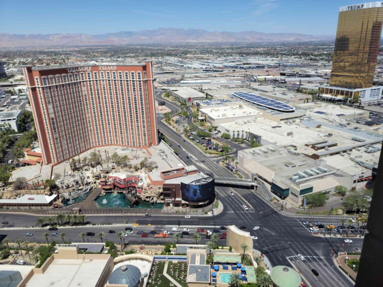 Las Vegas Strip - Las Vegas Nevada - View from The Palazzo Hotel in The Venetian