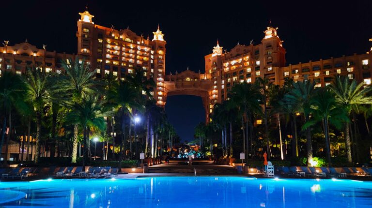 The Royal at Atlantis Bahamas at Night - Paradise Island Nassau, Bahamas