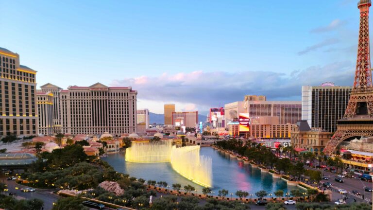 Cosmopolitan Las Vegas Wraparound Terrace Suite 16th Floor Balcony View of Bellagio Fountain Show - Best View in Vegas