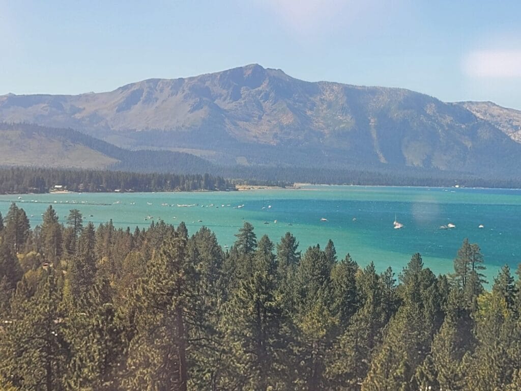 South Lake Tahoe California View from Harveys Stateline NV Marina