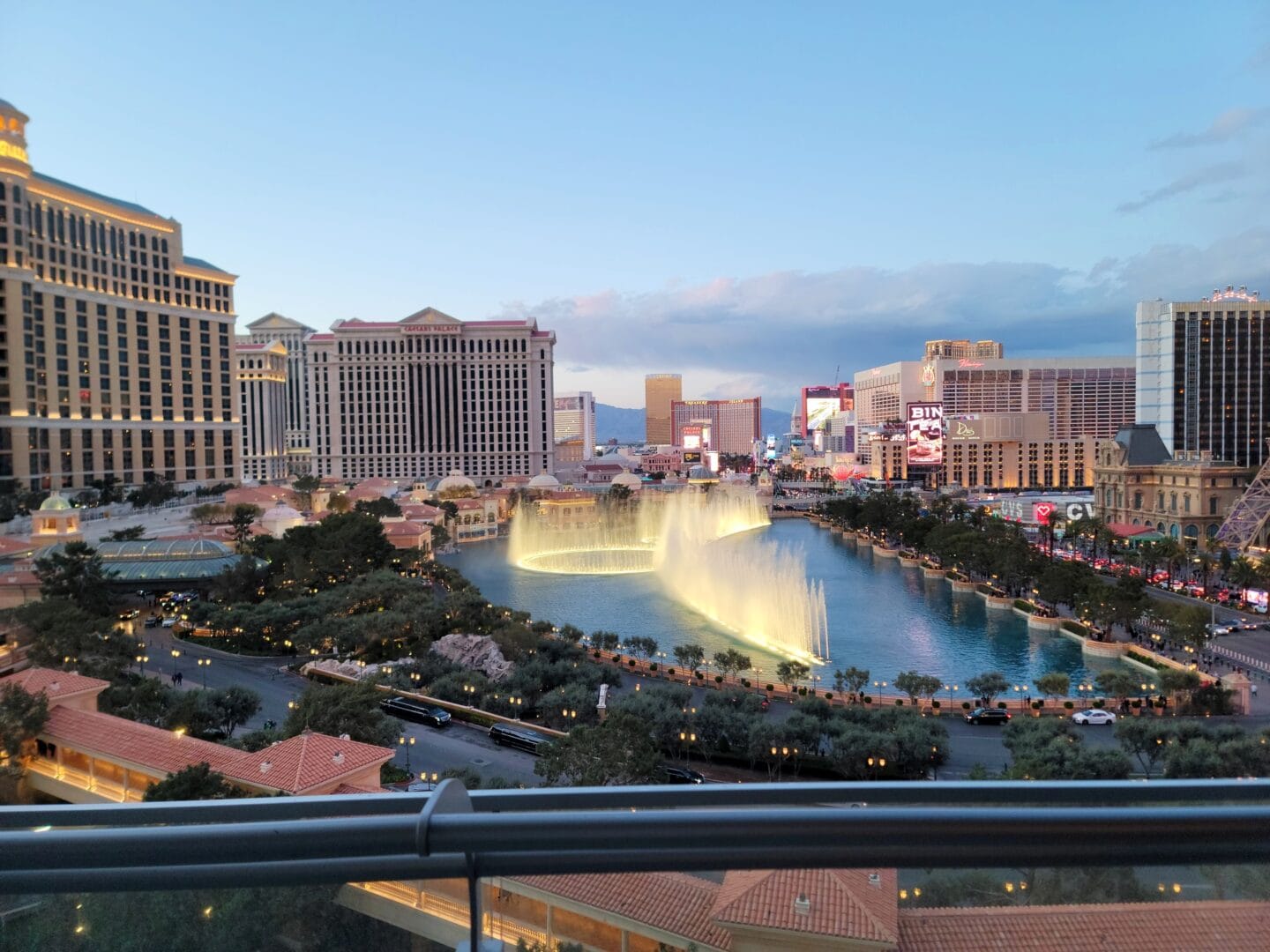 Best Hotel in Vegas - The Cosmopolitan of Las Vegas Wraparound Terrace Suite Fountain View Review