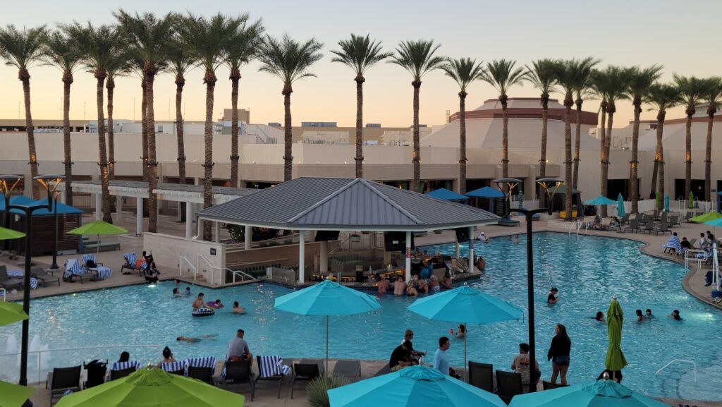 Harrah's Ak-Chin Hotel Pool View From Balcony