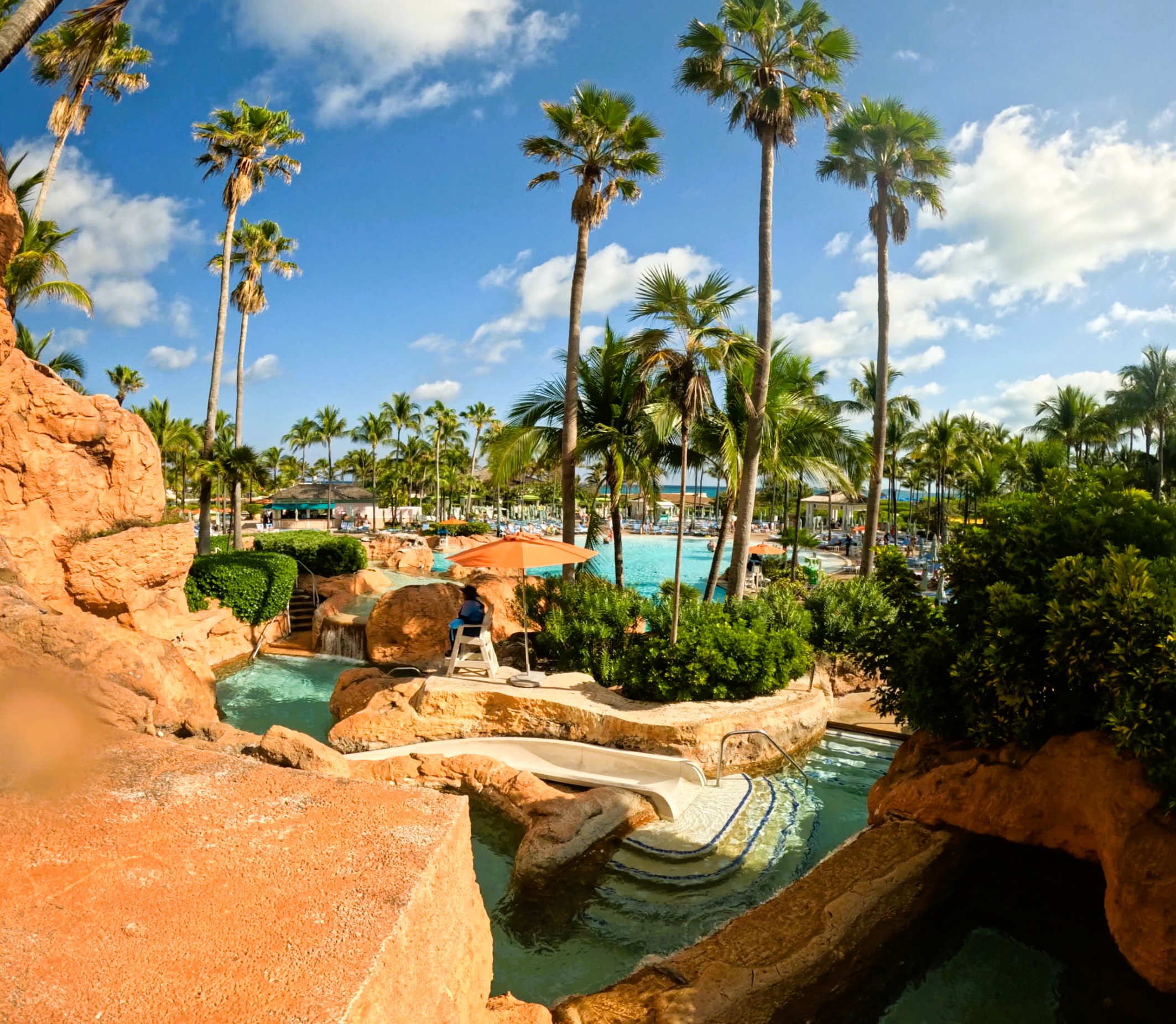 Atlantis Bahamas Aquaventure Kids Slides Near Leap Of Faith