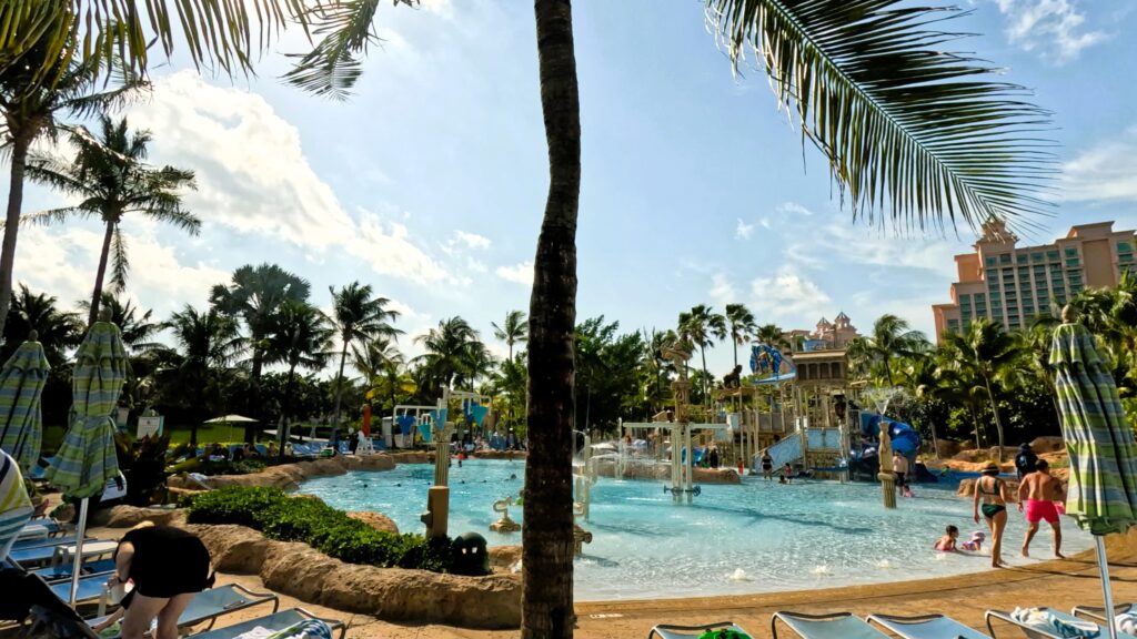 Atlantis Bahamas Aquaventure Kids Splash Zone Cove in Background
