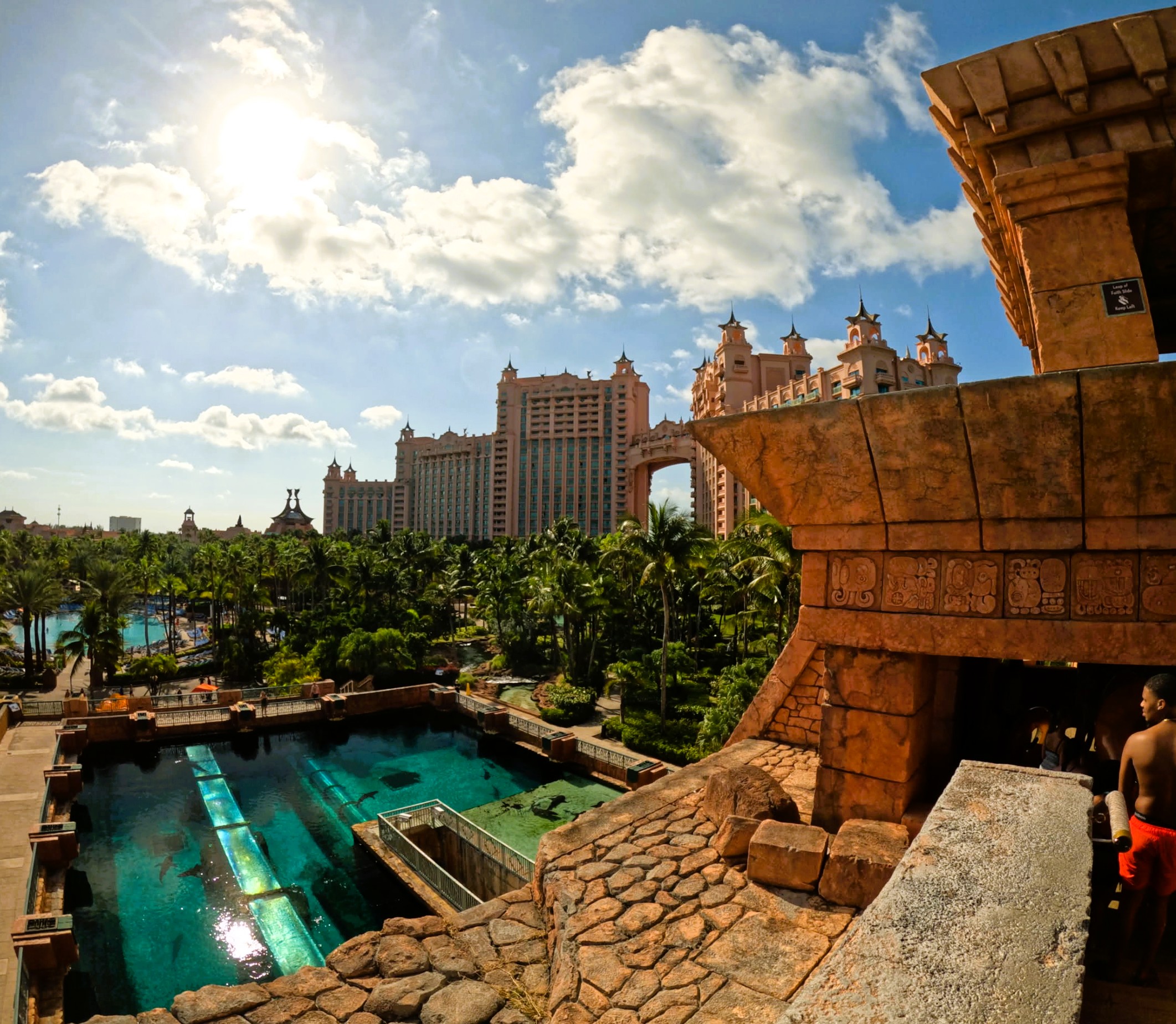 Atlantis Bahamas Aquaventure Leap of Faith Slide Top