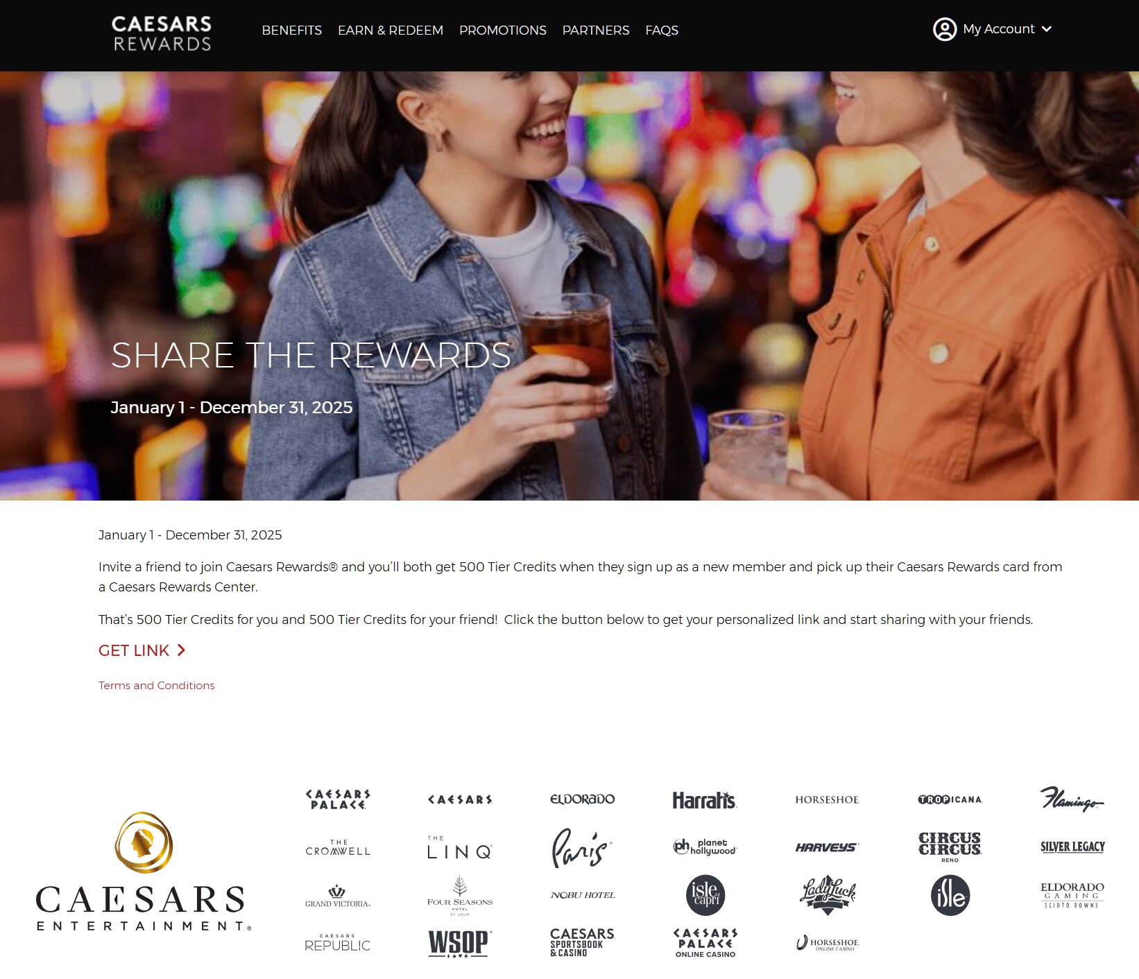 Caears 500 Tier Credit Referral Sign Up »