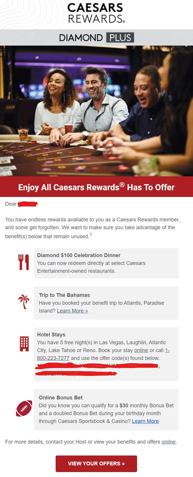 Caesars Diamond Plus Perks From 6-5-25 » Caesars Diamond Plus Perks From 6-5-25