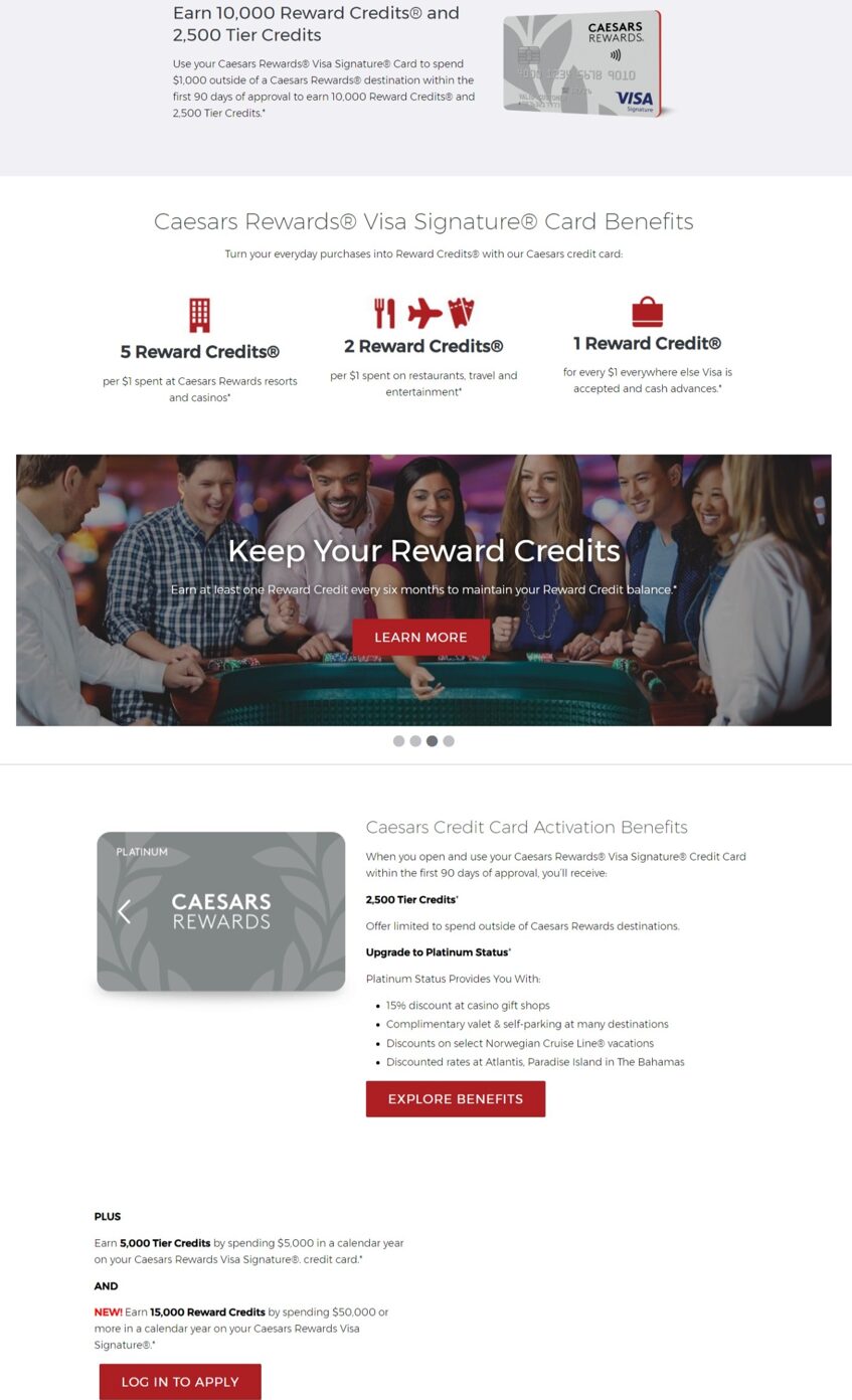 Caesars Rewards Credit Card Info »