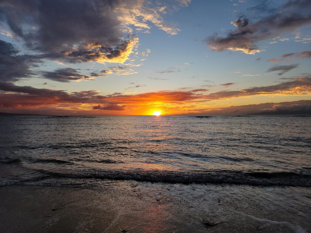 Maui Sunset from Kihei Maui Hawaii » Maui Sunset from Kihei Maui Hawaii