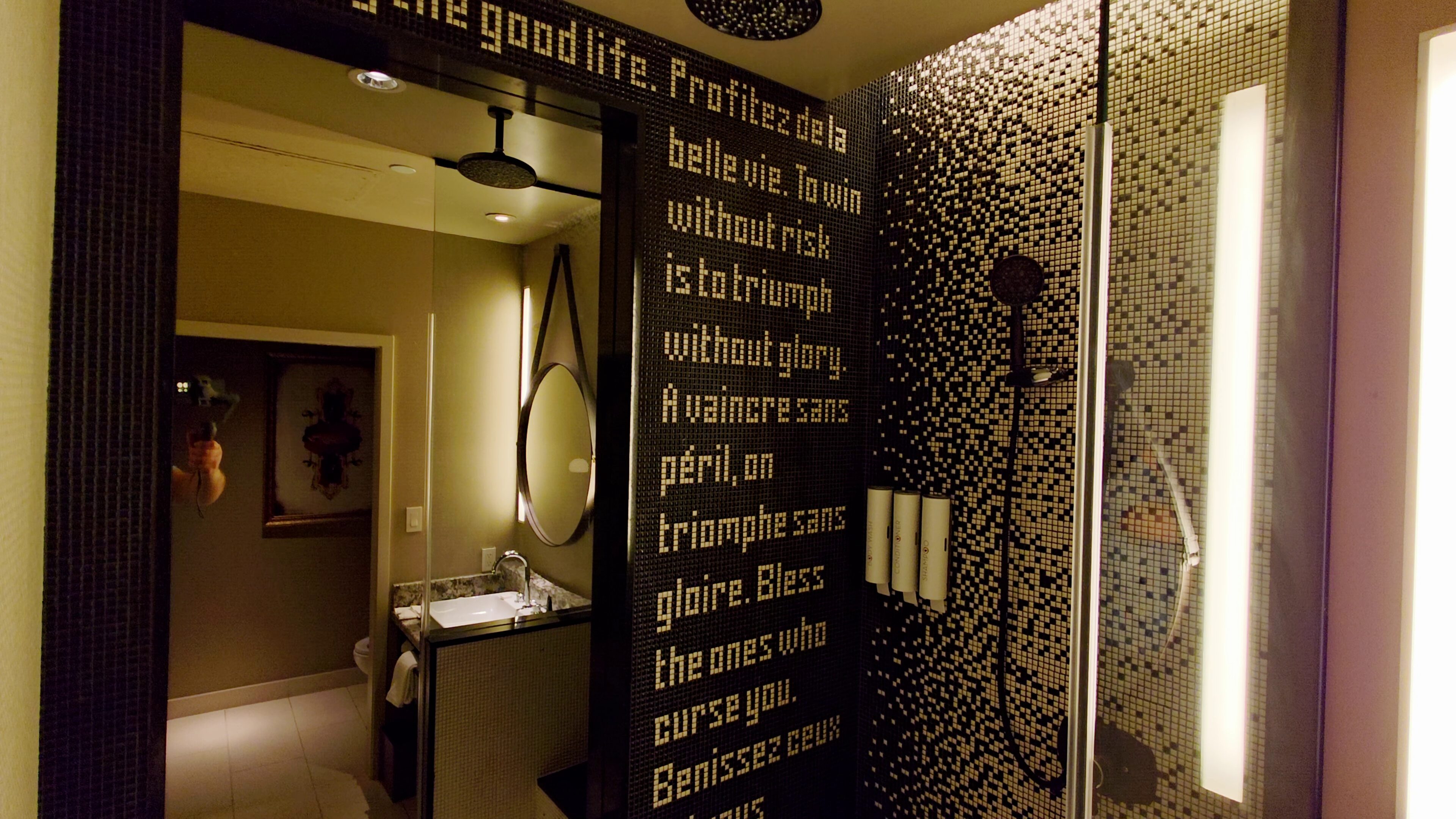 Vanderpump Hotel Las Vegas: Room Tour, Rates & Caesars Rewards 8 The Cromwell Shower